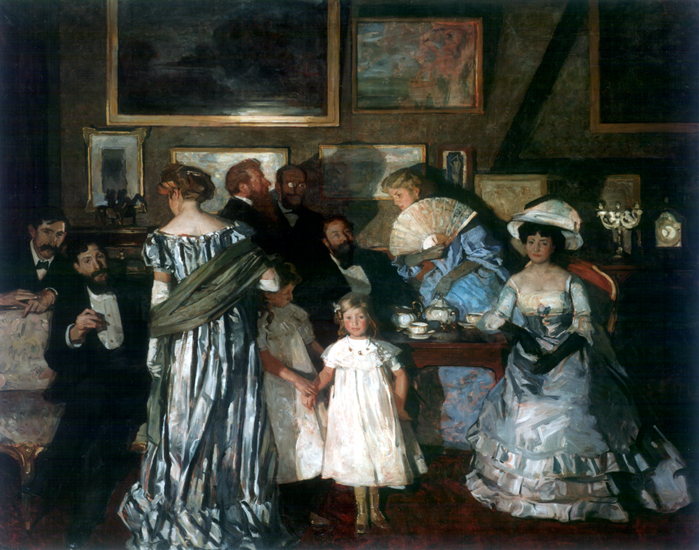Soiree at the Studio, 1904, (Lucien Simon) (1861-1945) 